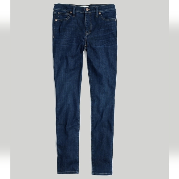 Madewell 9in High Rise Skinny Jeans in Larkspur Wash Tencel Edition Size 28 - Picture 2 of 11
